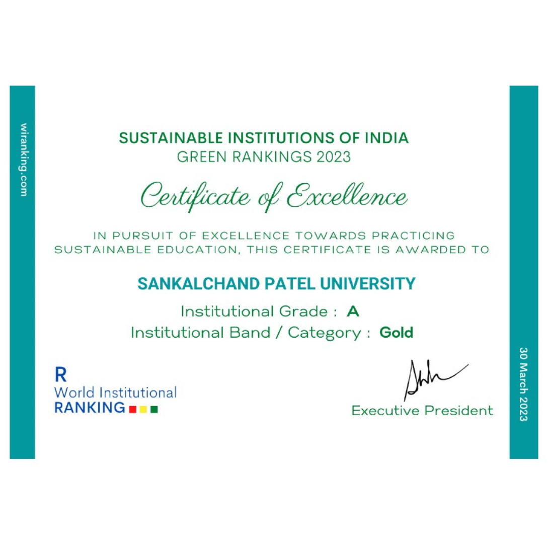 Gold Band in Indian For Research Excellence