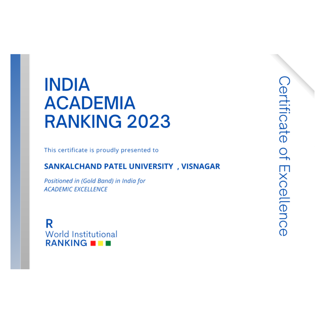 Gold band in Indian for Academic Excellence